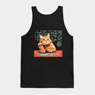 cat math Tank Top